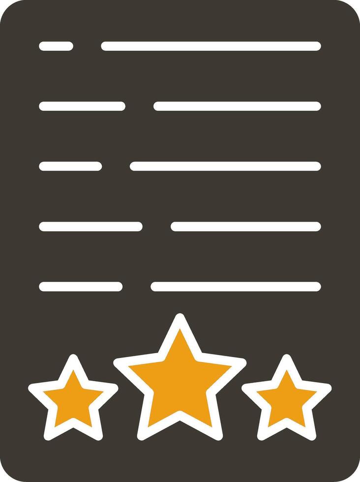 Assessment Glyph Two Colour Icon vector