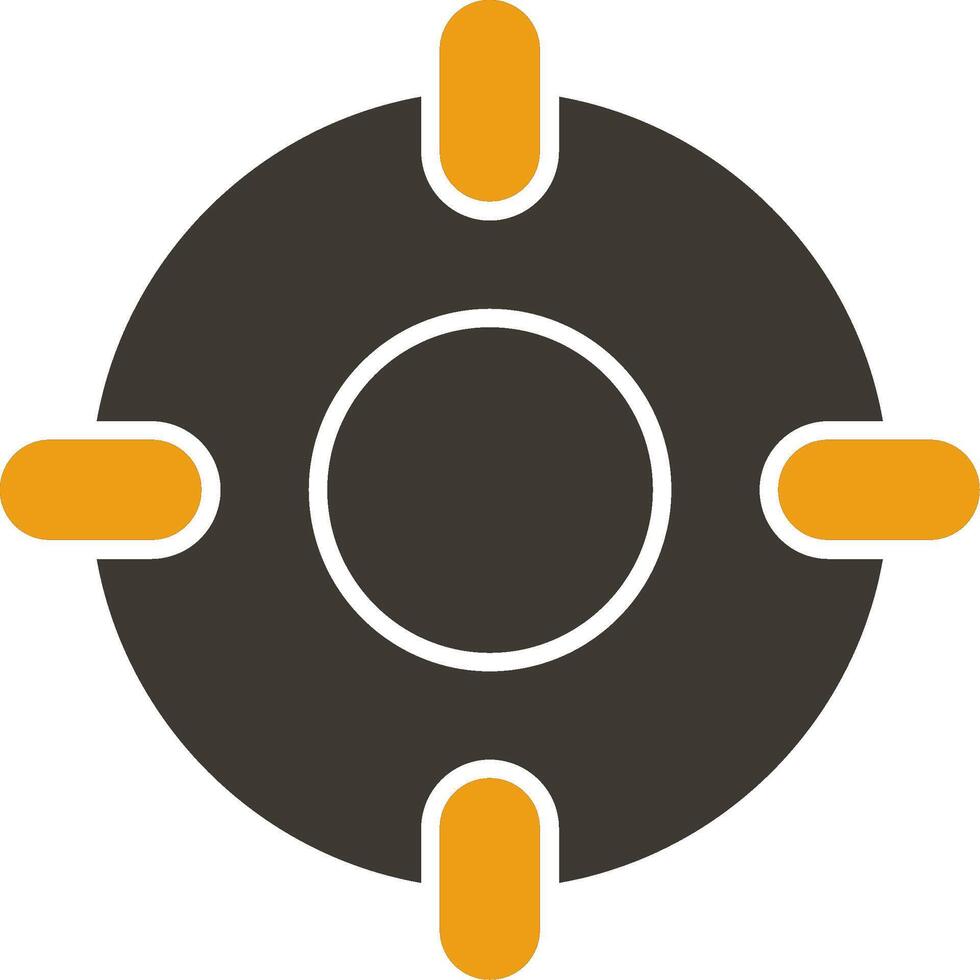 Scope Glyph Two Colour Icon vector