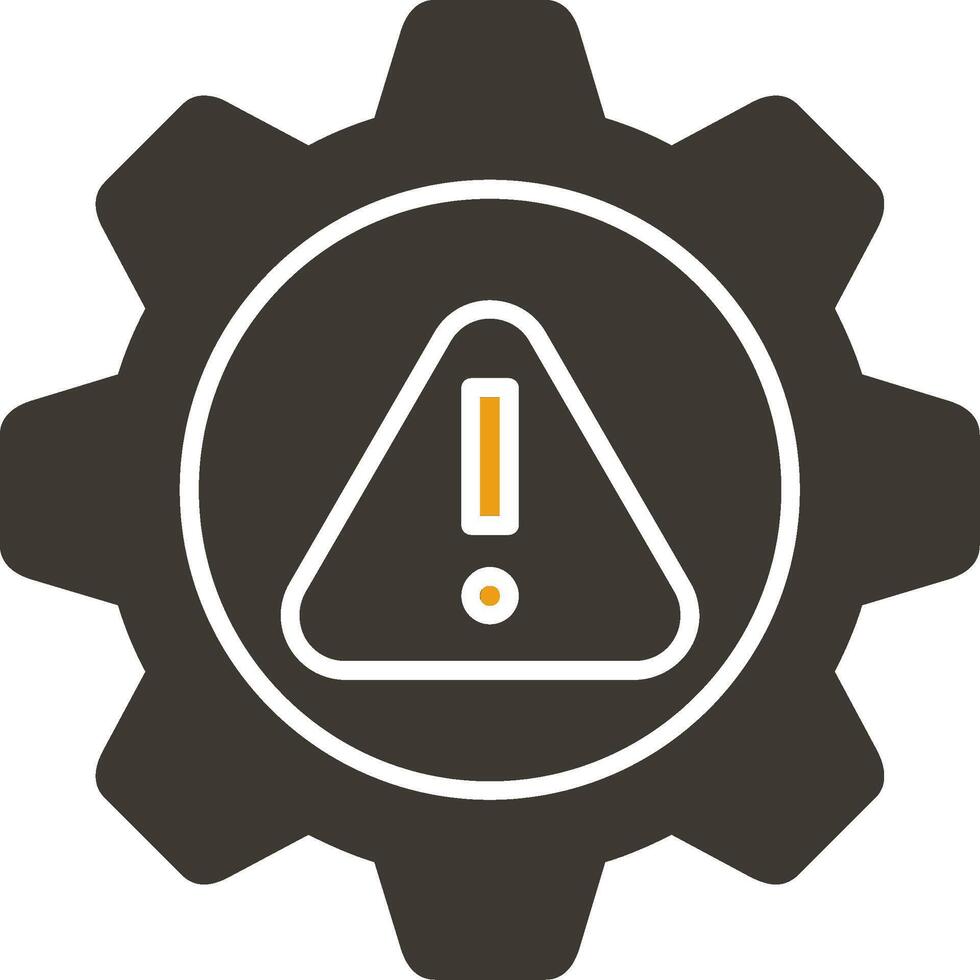 Risk Management Glyph Two Colour Icon vector