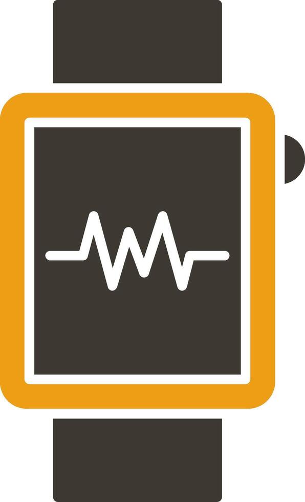 Smartwatch Glyph Two Colour Icon vector