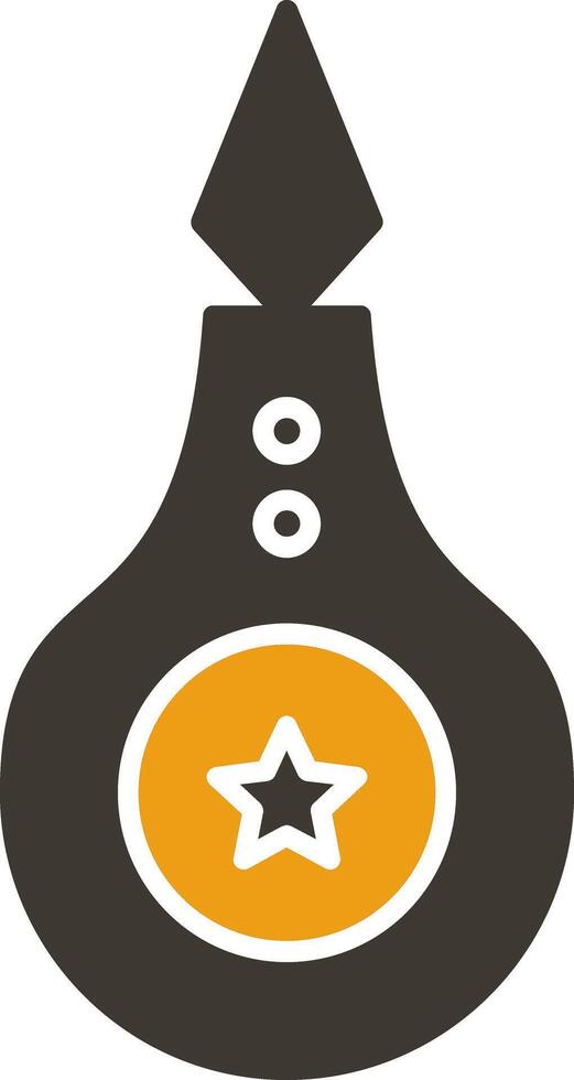 Threader Glyph Two Colour Icon vector