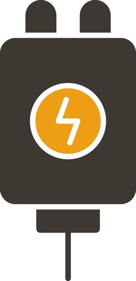 Adapter Glyph Two Colour Icon vector