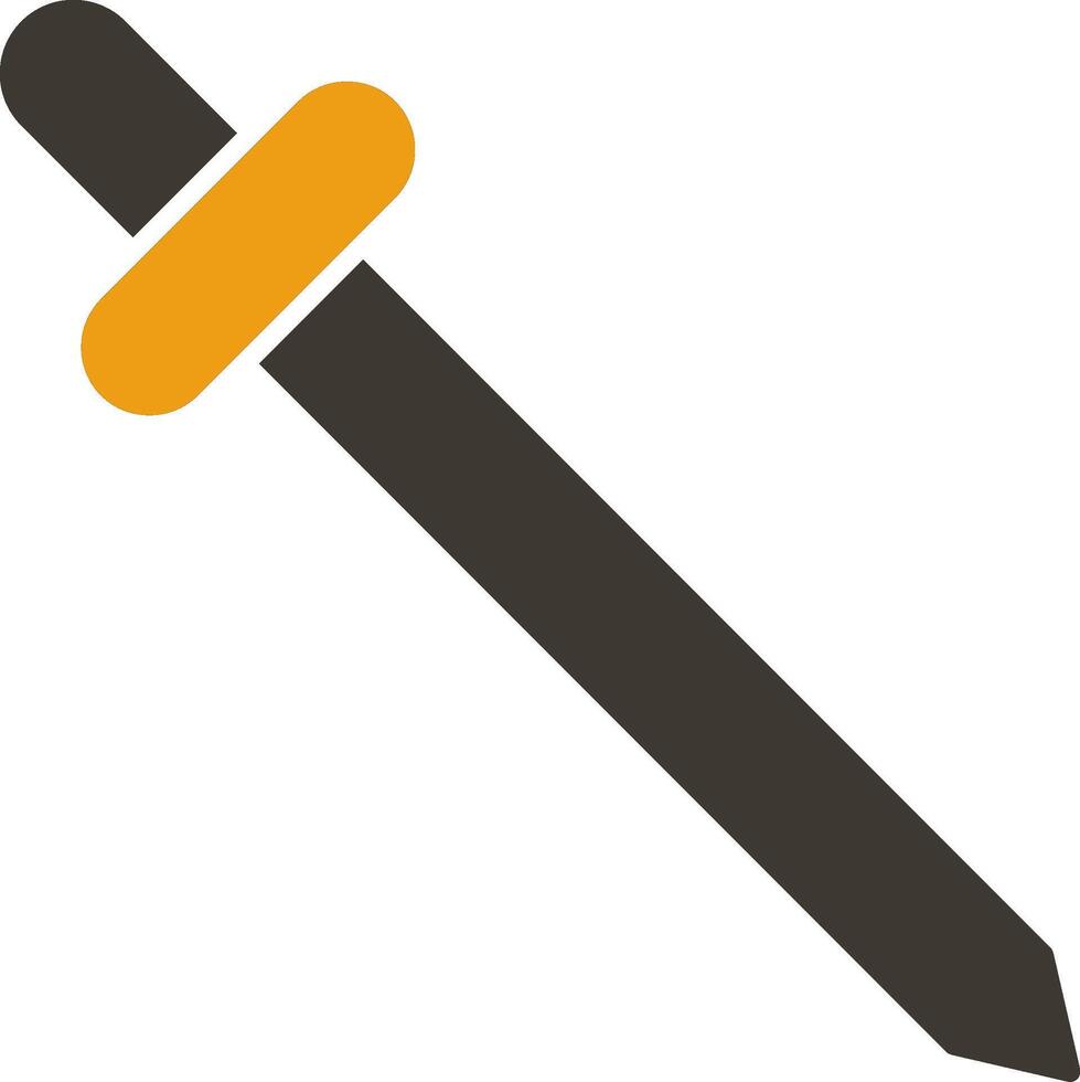 Saber Glyph Two Colour Icon vector