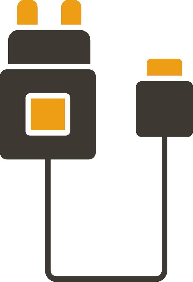 Charger Glyph Two Colour Icon vector