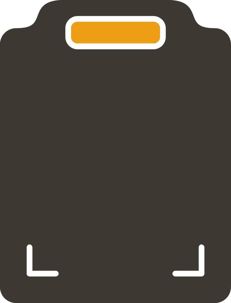 Cutting Board Glyph Two Colour Icon vector