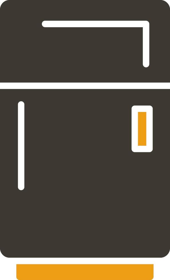 Fridge Glyph Two Colour Icon vector