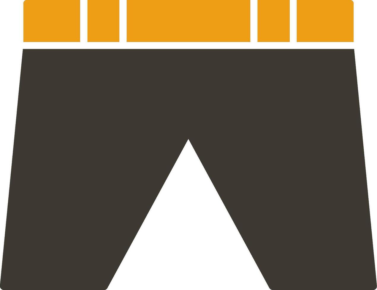 Shorts Glyph Two Colour Icon vector