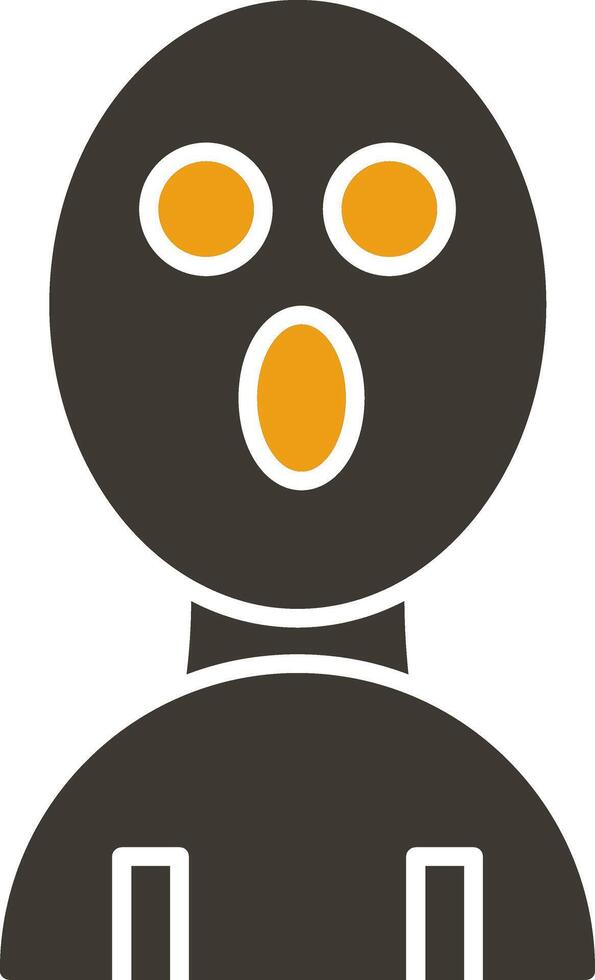 Balaclava Glyph Two Colour Icon vector