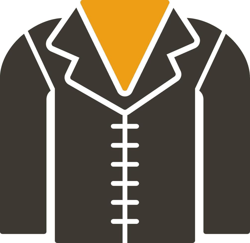 Coat Glyph Two Colour Icon vector