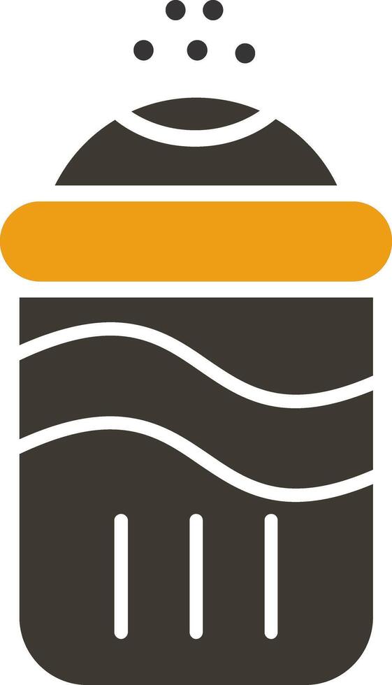 Salt Glyph Two Colour Icon vector