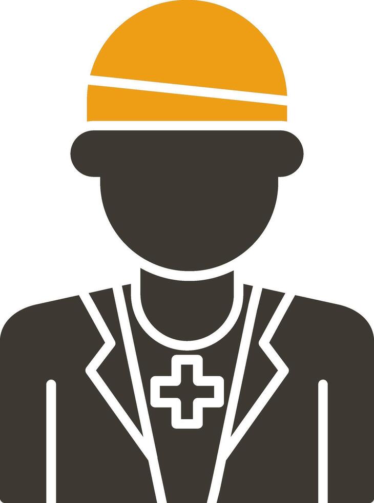 Patient Glyph Two Colour Icon vector