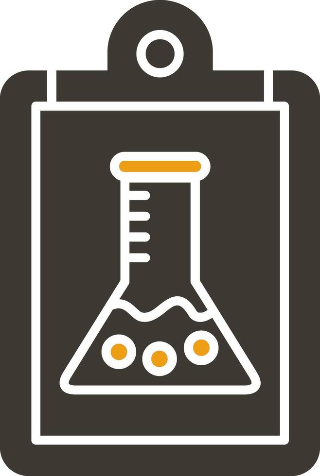 Report Glyph Two Colour Icon vector