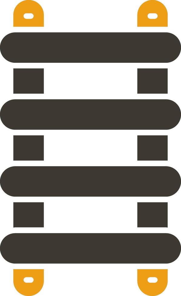 Stepladder Glyph Two Colour Icon vector