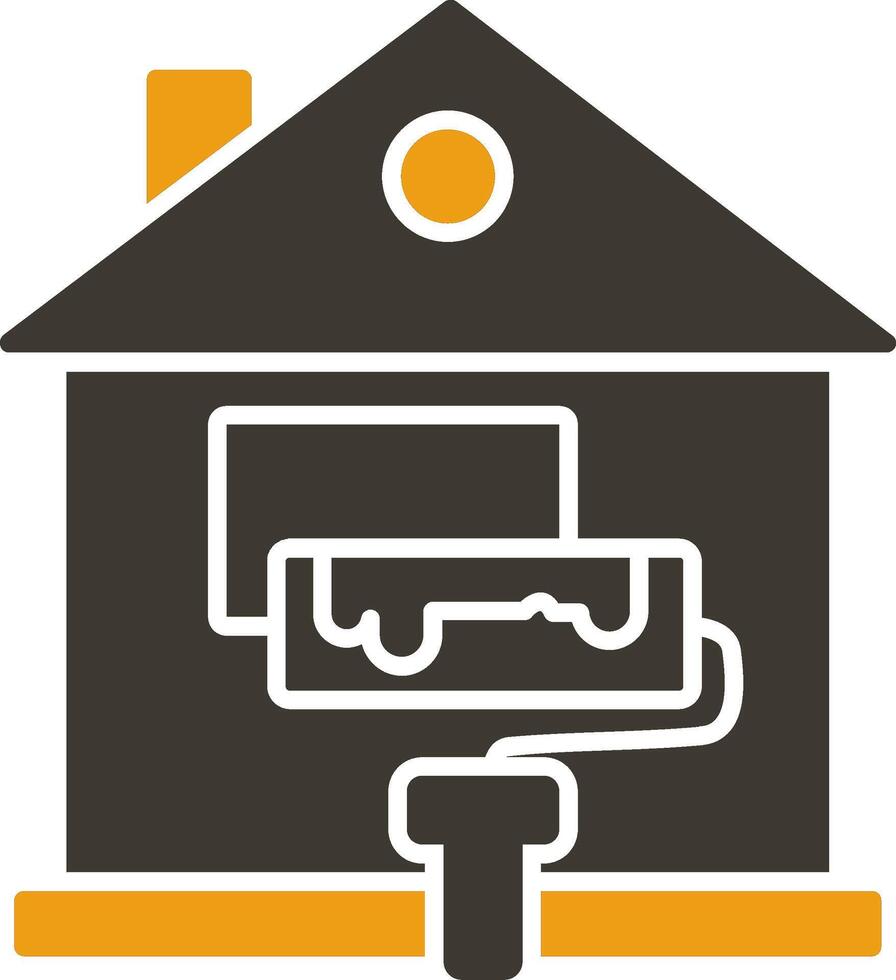 Home Renovation Glyph Two Colour Icon vector