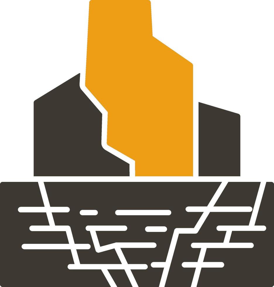 Iceberg Glyph Two Colour Icon vector