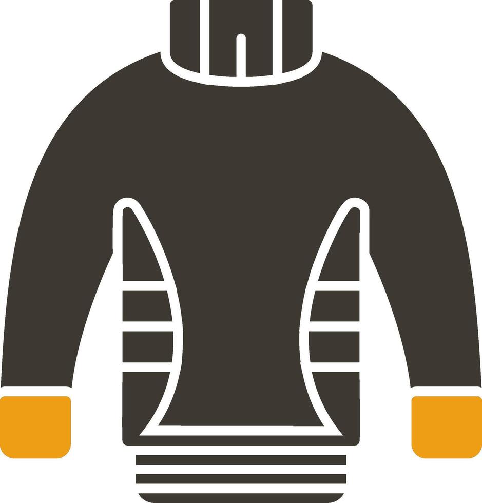 Sweater Glyph Two Colour Icon vector