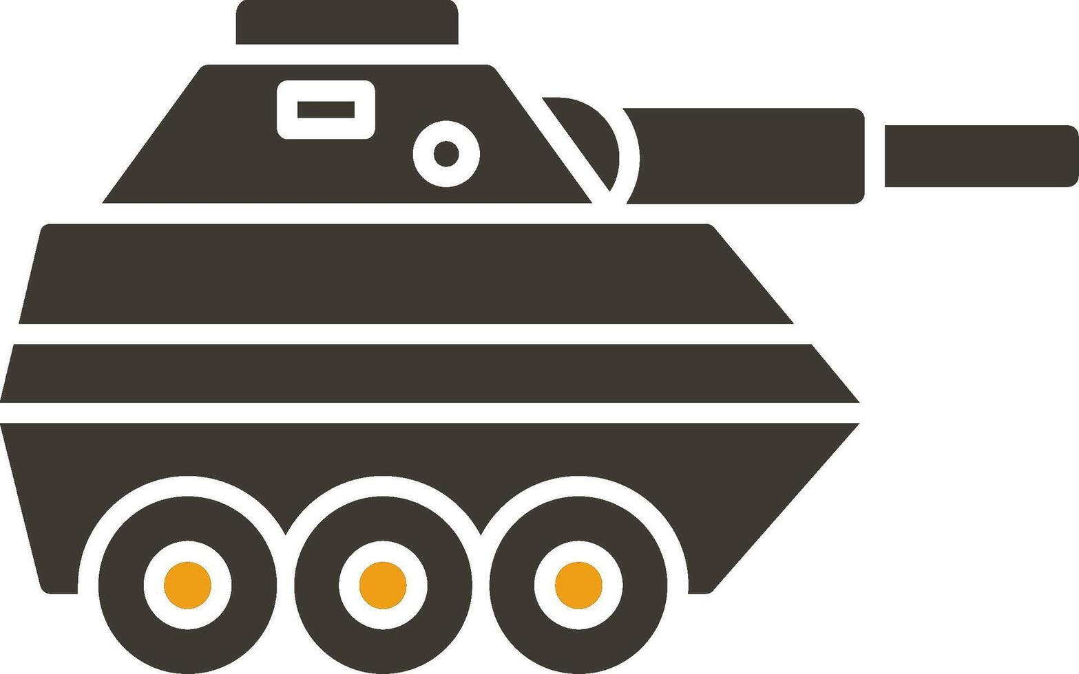 Infantry Van Glyph Two Colour Icon vector