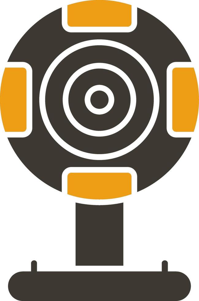 Webcam Glyph Two Colour Icon vector