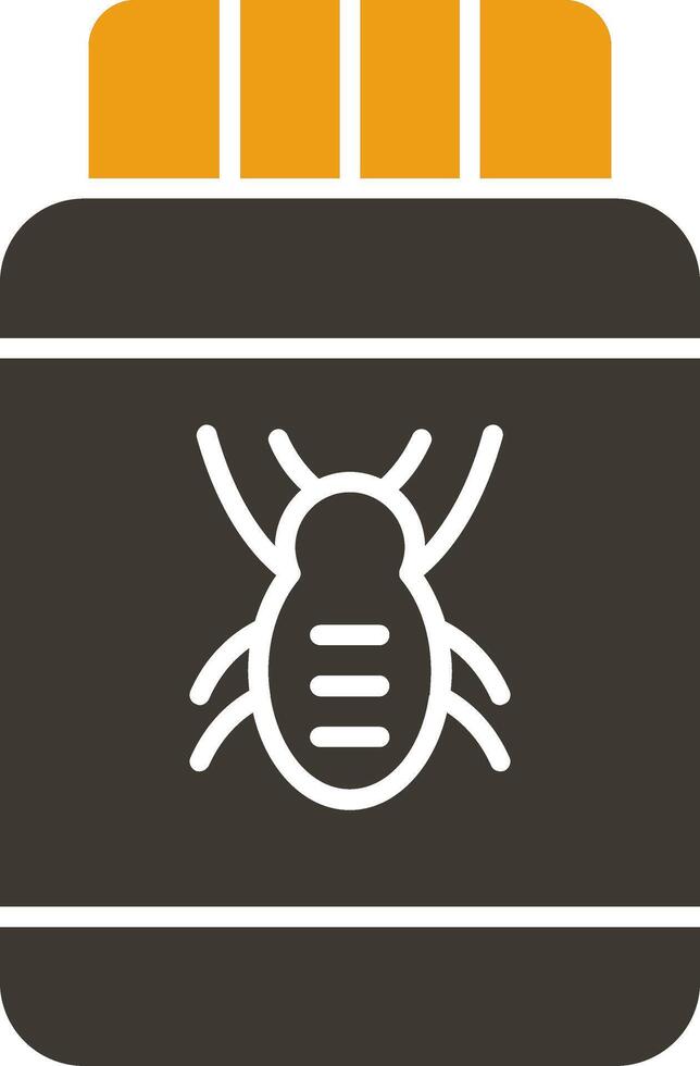 Pesticide Glyph Two Colour Icon vector