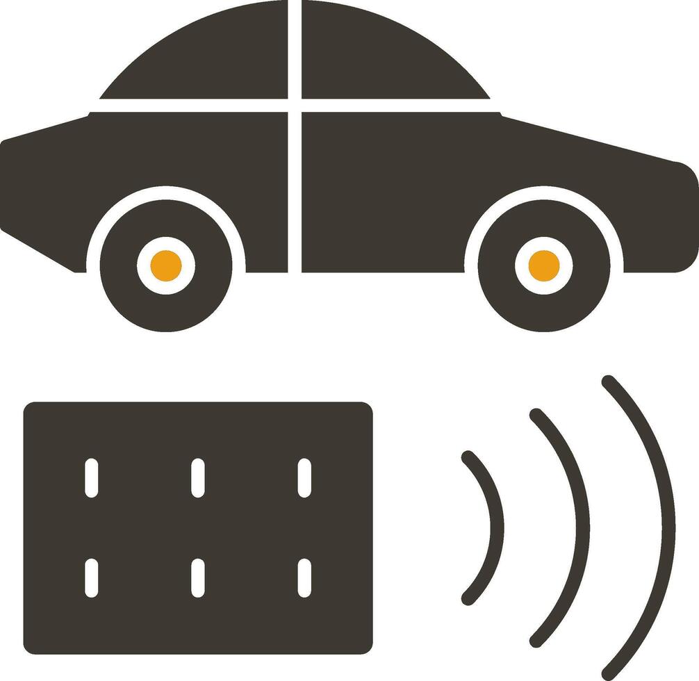 Remote Vehicle Glyph Two Colour Icon vector