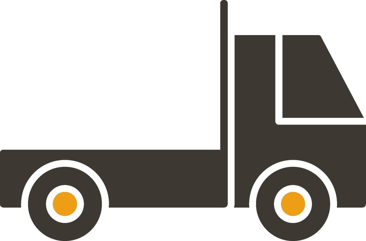 Lorry Glyph Two Colour Icon vector