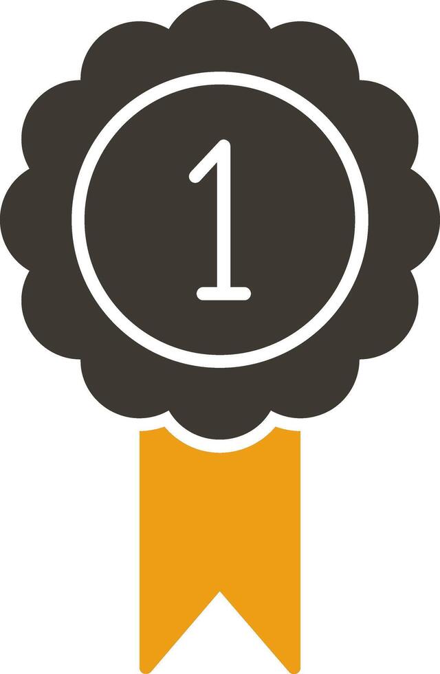 Ribbon Glyph Two Colour Icon vector
