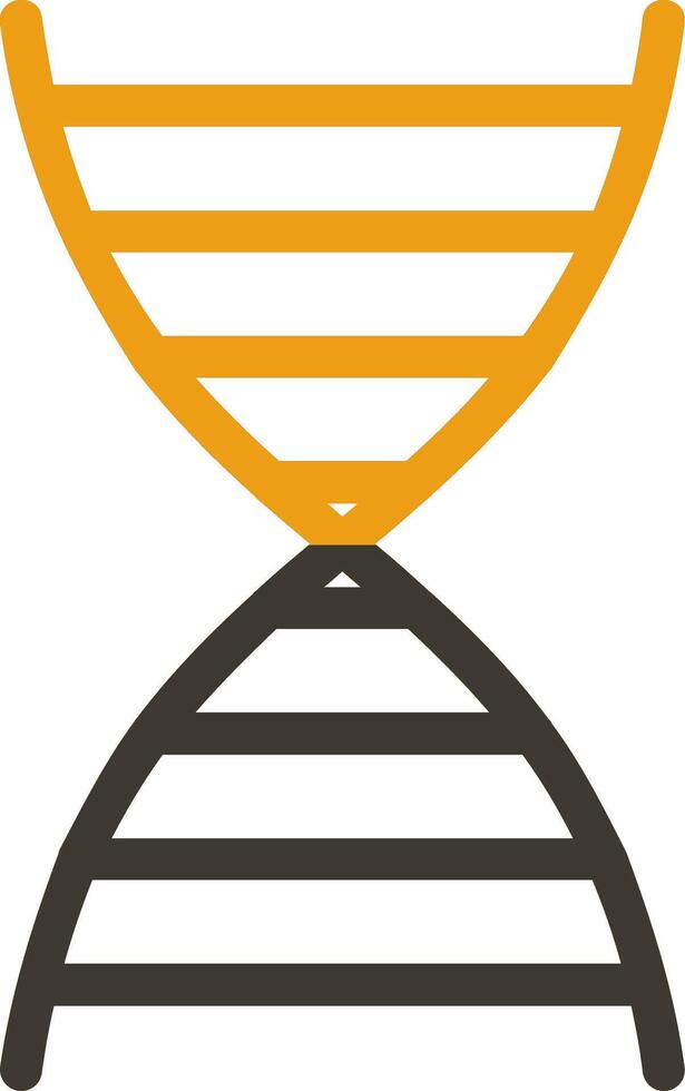 DNA Glyph Two Colour Icon vector