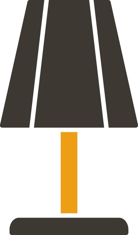 Table Lamp Glyph Two Colour Icon vector