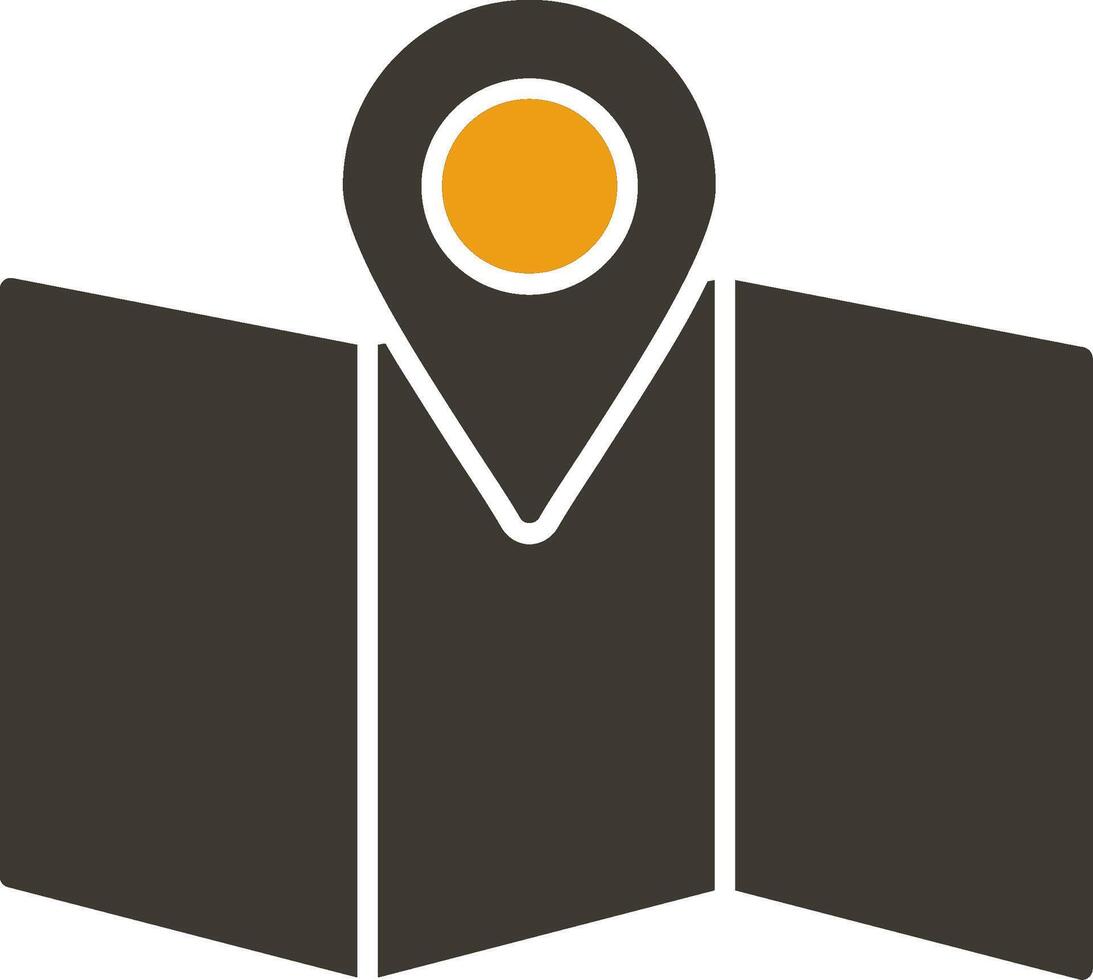 Site Map Glyph Two Colour Icon vector