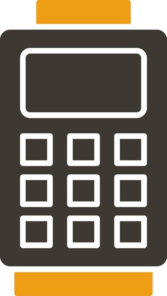 Card Reader Glyph Two Colour Icon vector