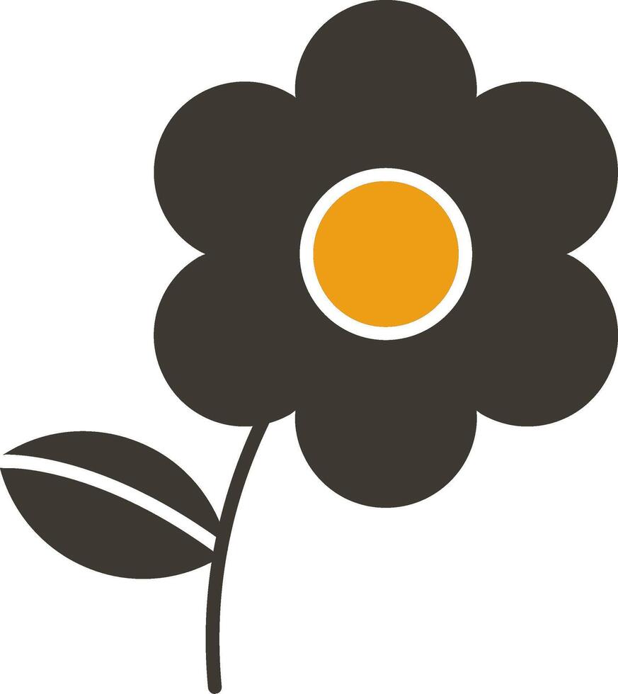 Bouquet Glyph Two Colour Icon vector