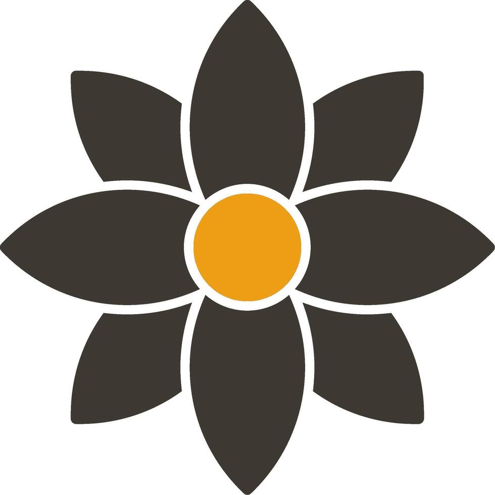 Dandelion Glyph Two Colour Icon vector