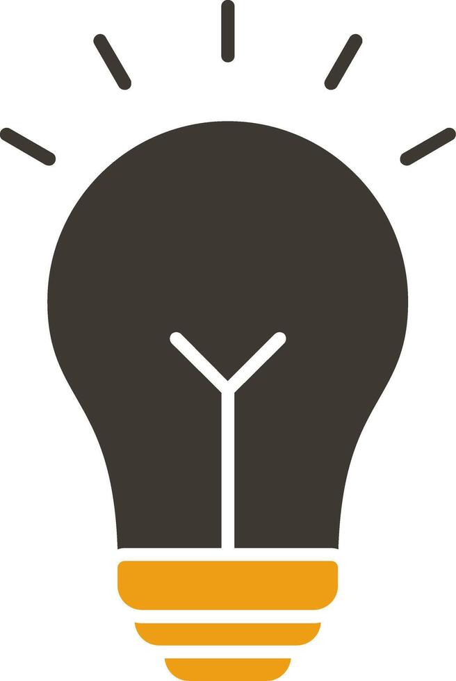 Idea Glyph Two Colour Icon vector
