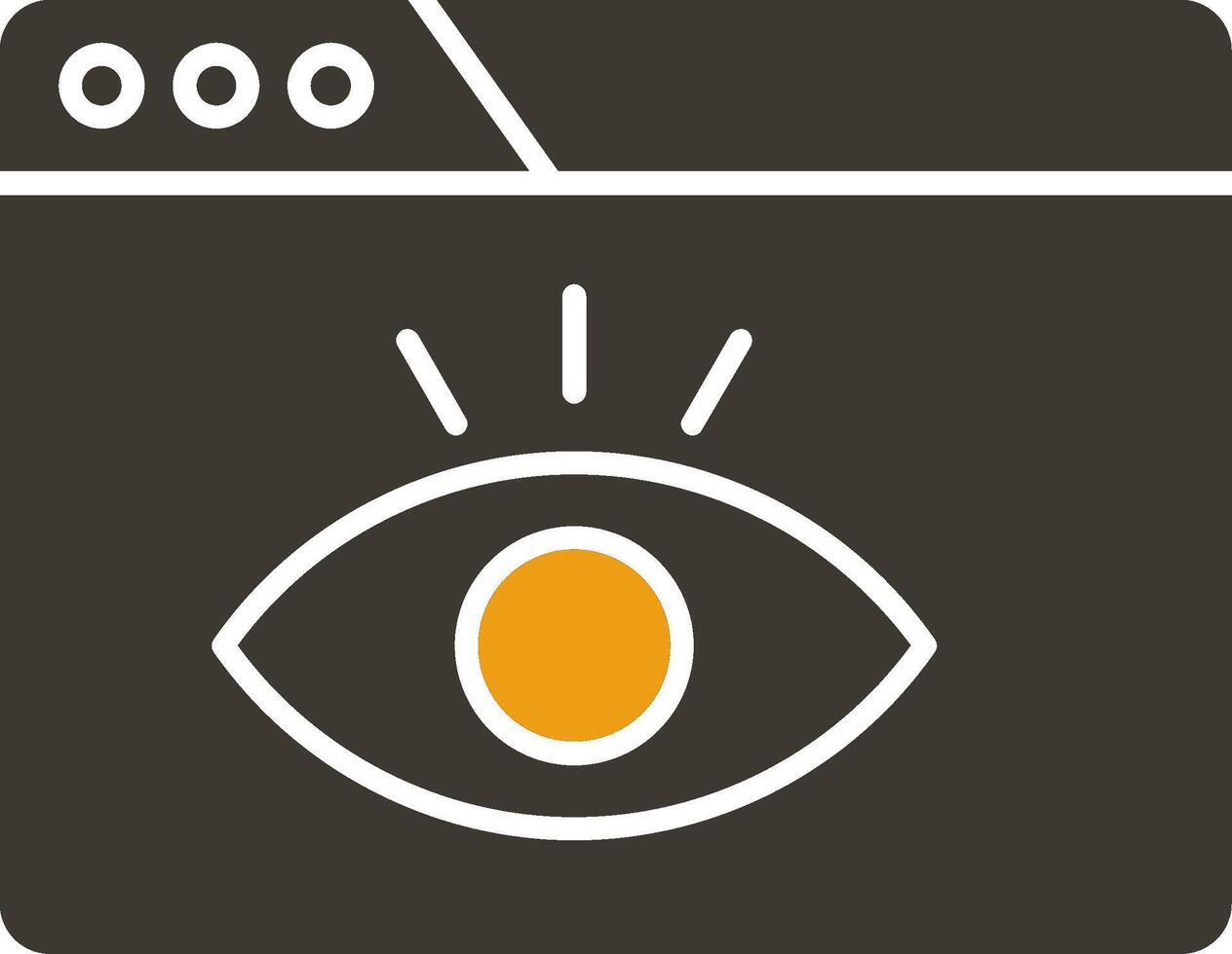 Visualization Glyph Two Colour Icon vector