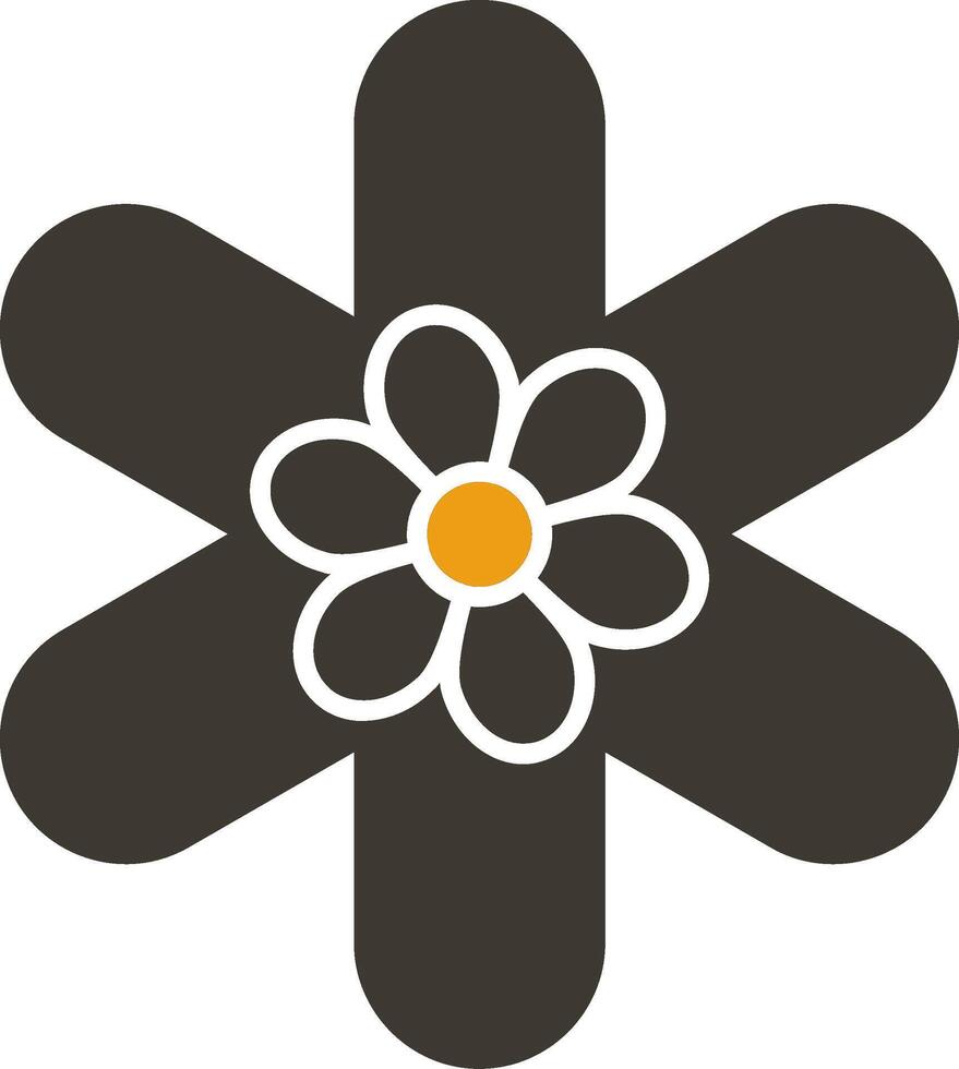 Gallardia Glyph Two Colour Icon vector