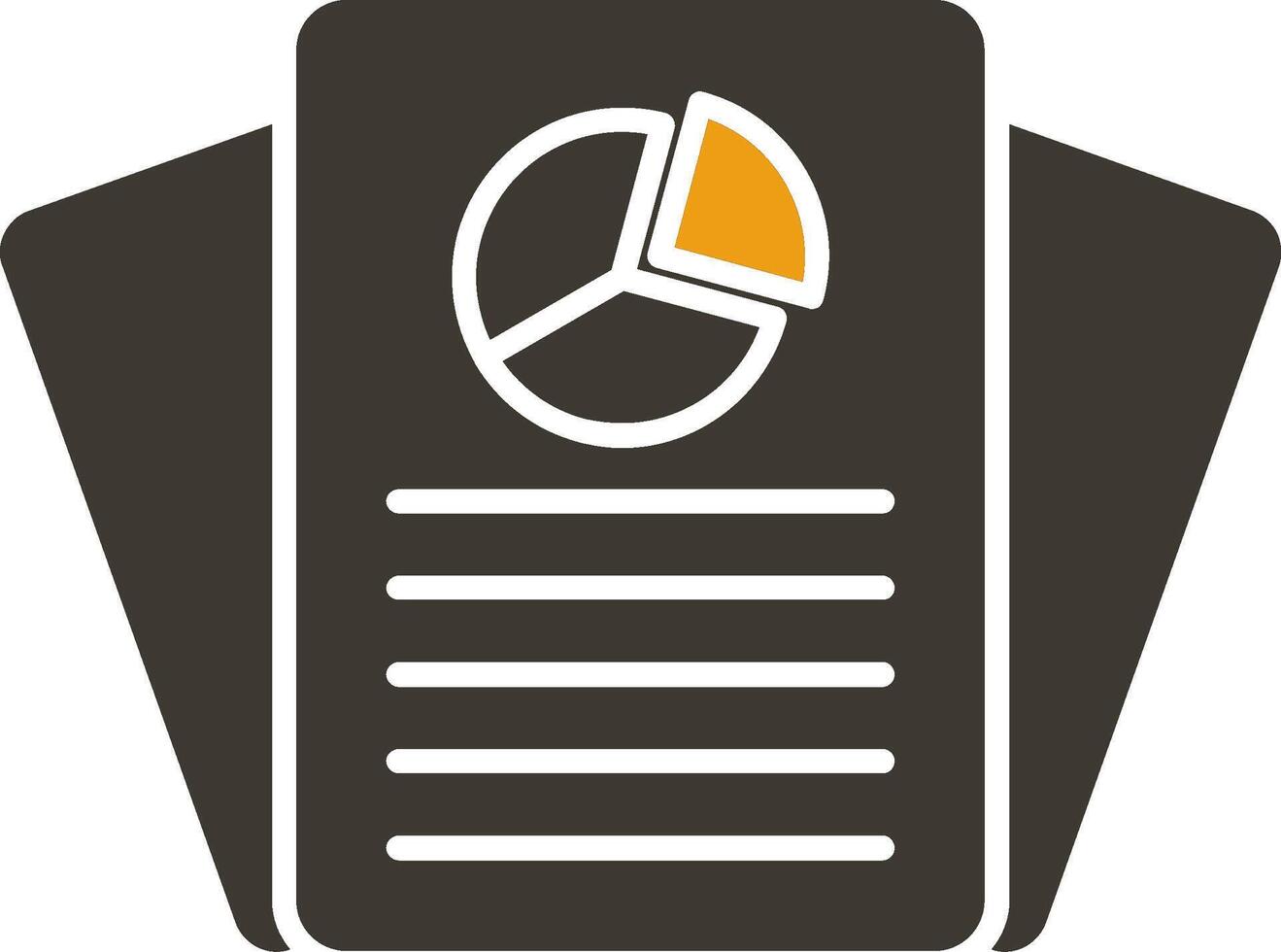 Report Glyph Two Colour Icon vector