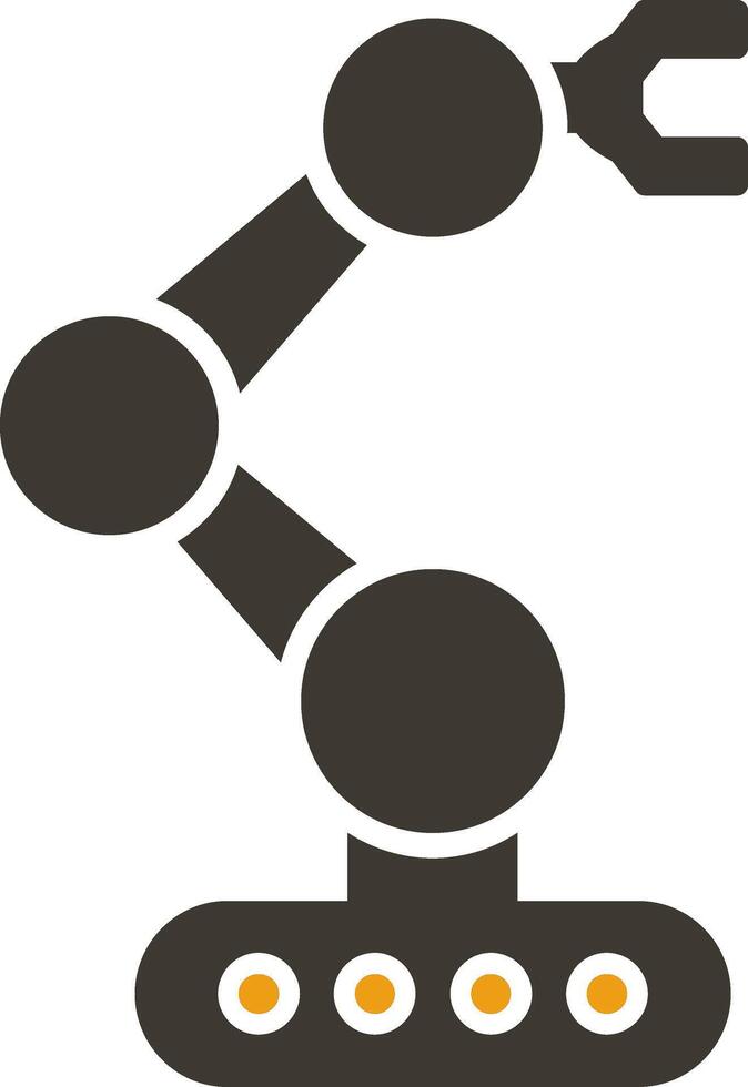 Robotics Glyph Two Colour Icon vector