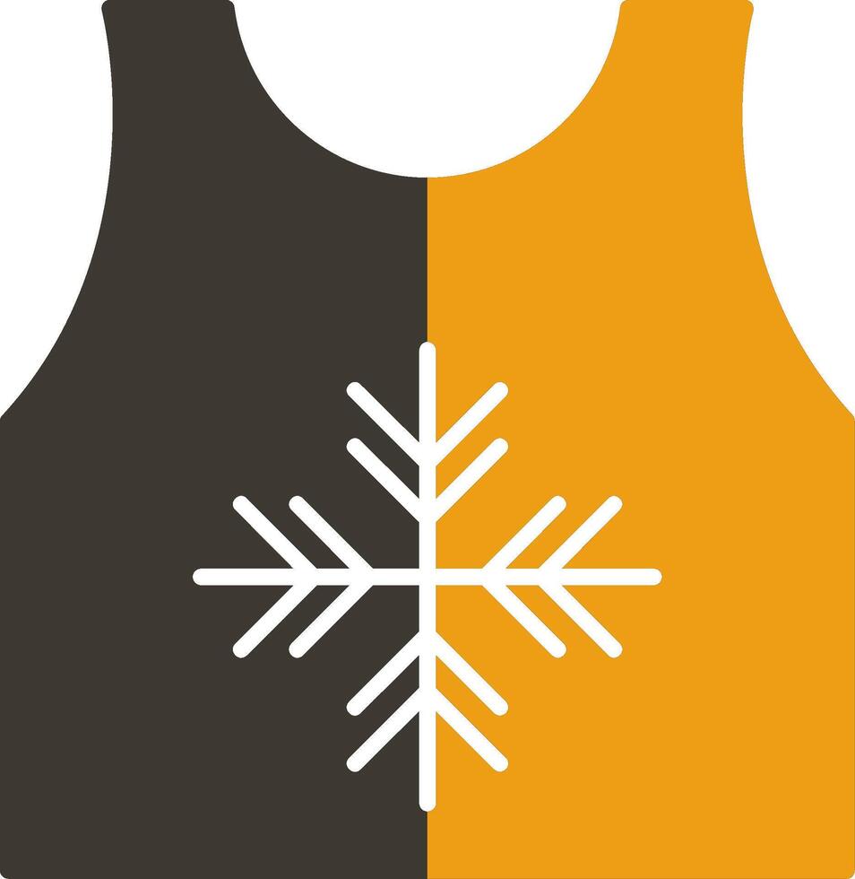 Tanktop Glyph Two Colour Icon vector