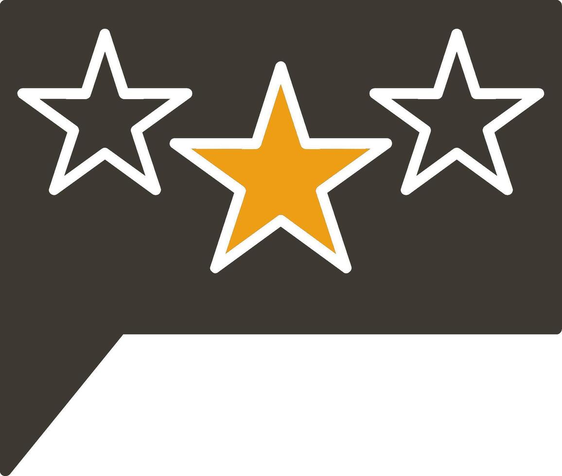 Stars Glyph Two Colour Icon vector