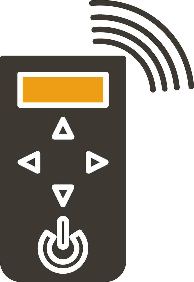 Remote Control Glyph Two Colour Icon vector