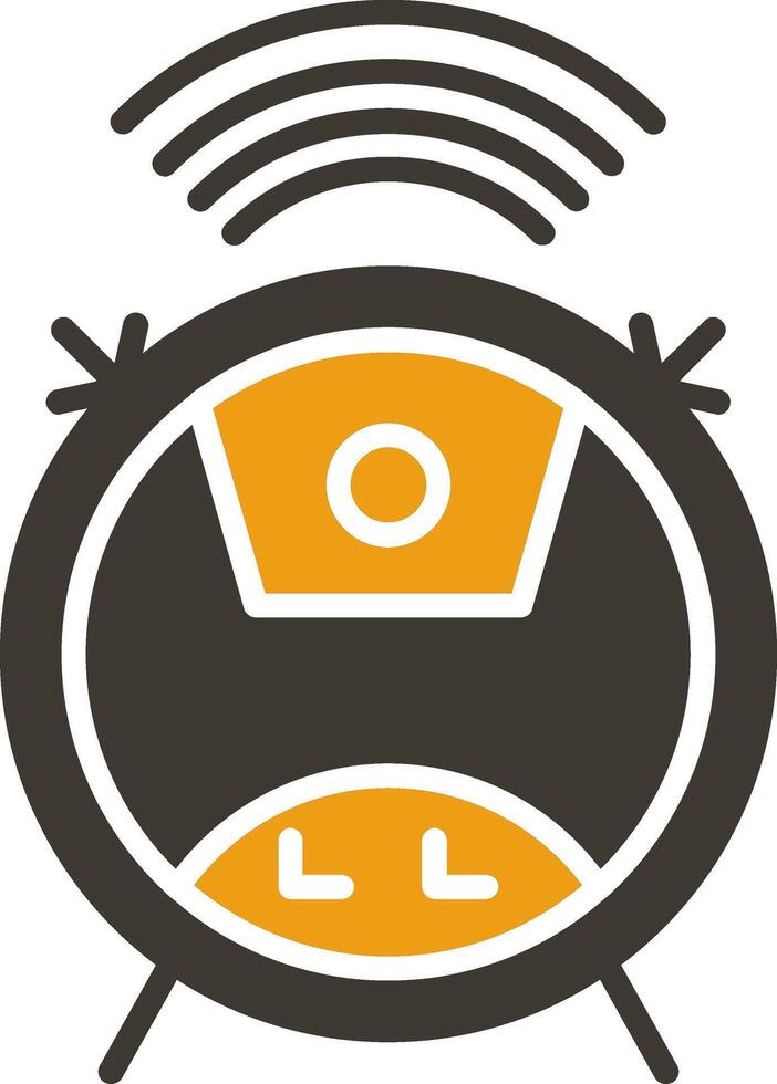 Wifi glifo dos color icono vector