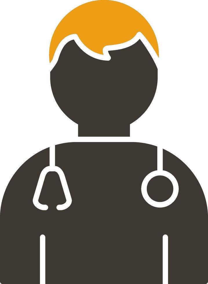 Doctor Glyph Two Colour Icon vector