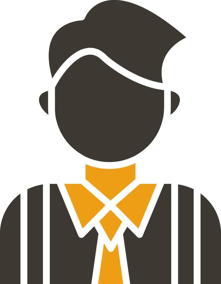 Businessman Glyph Two Colour Icon vector