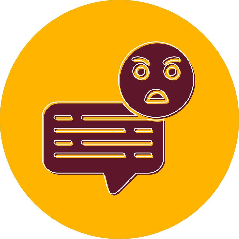 Angry Chat Vector Icon