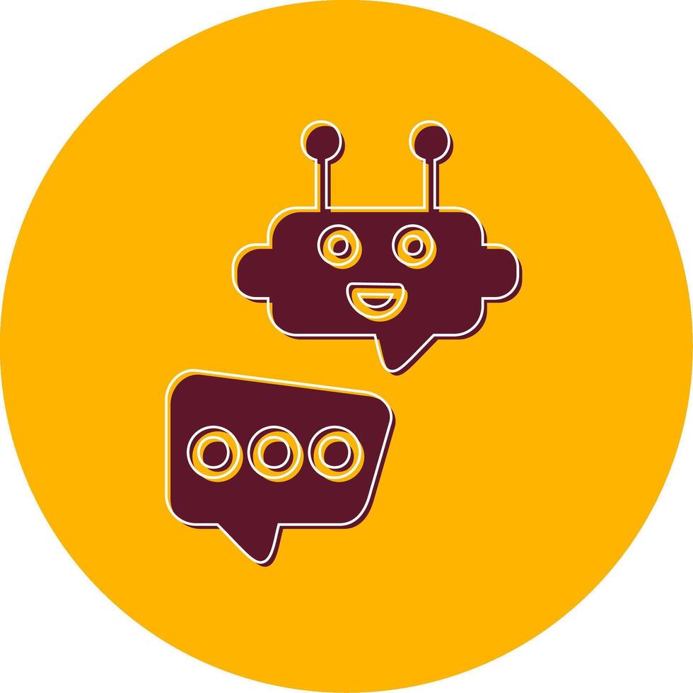 Robot Chat Vector Icon