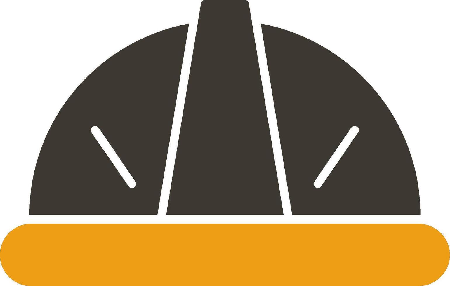 Helmet Glyph Two Colour Icon vector