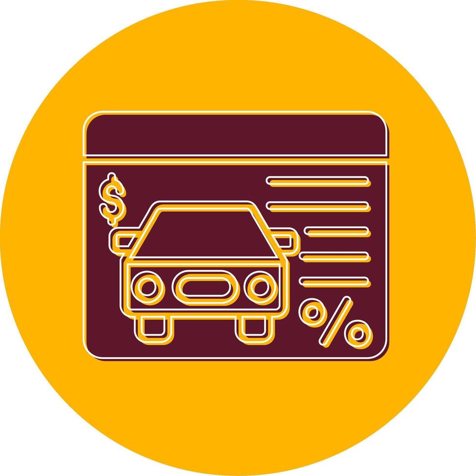 Car Loan Vector Icon