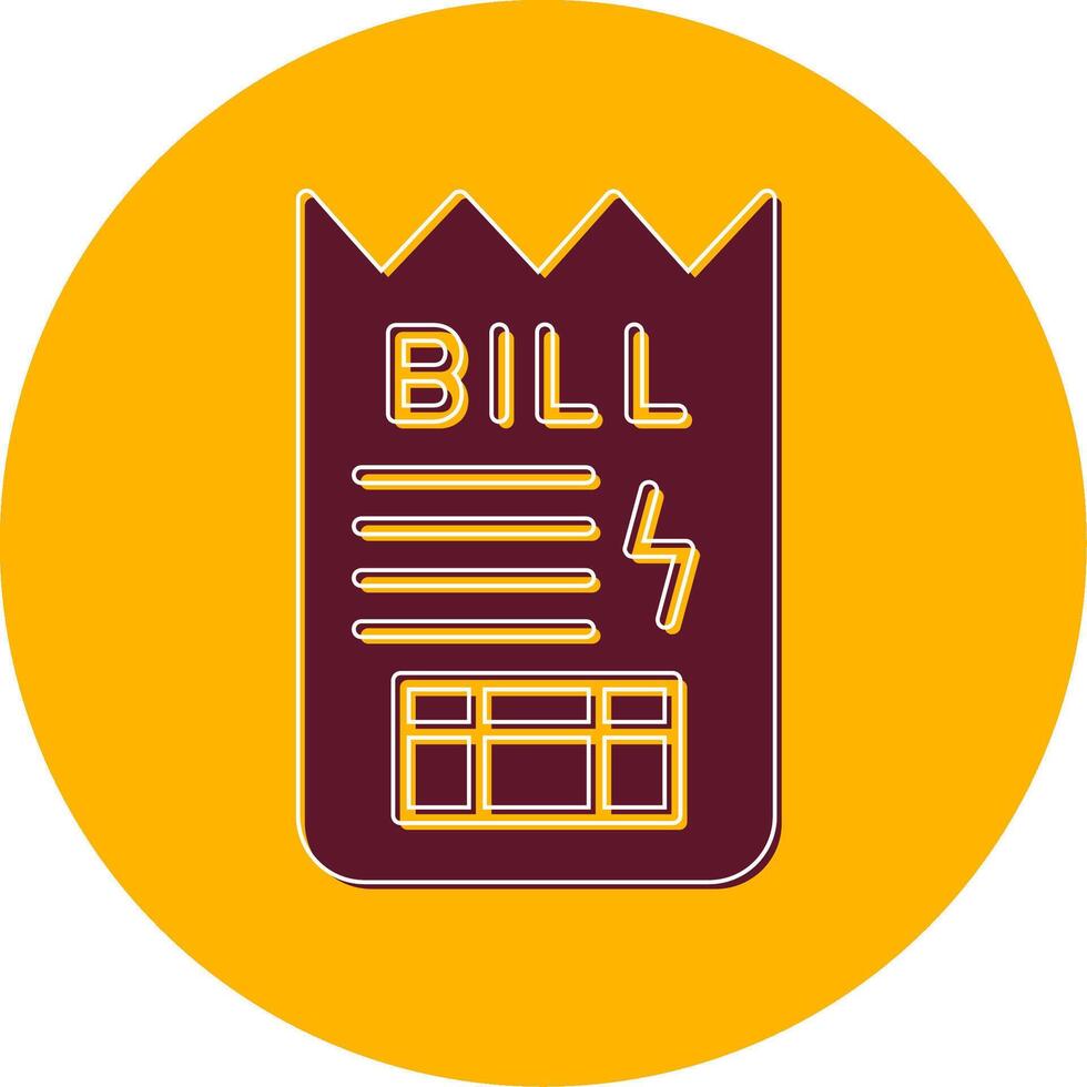 Bill Vector Icon