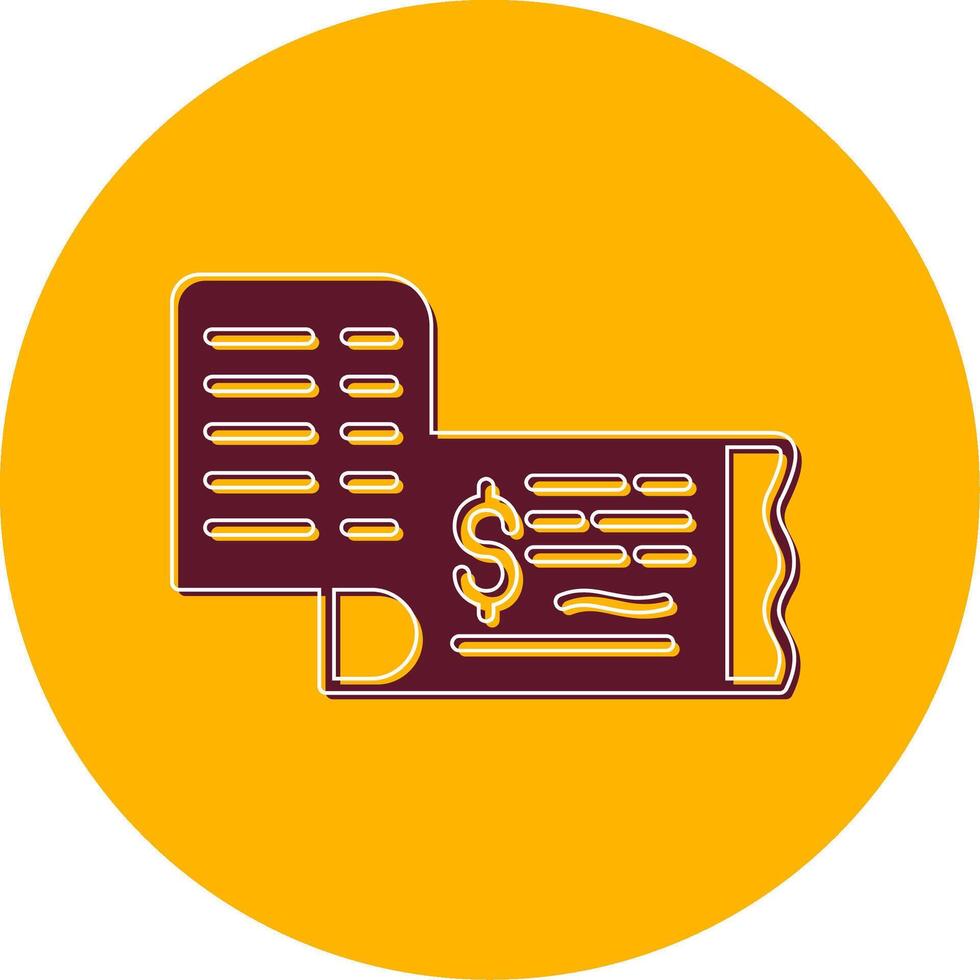 Cheque Vector Icon