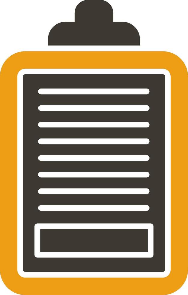 Task Glyph Two Colour Icon vector